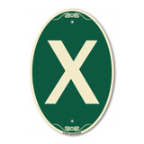 Sign with Letter X