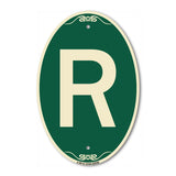 Sign with Letter R