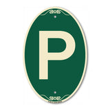 Sign with Letter P