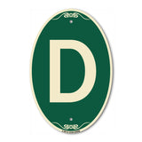 Sign with Letter D