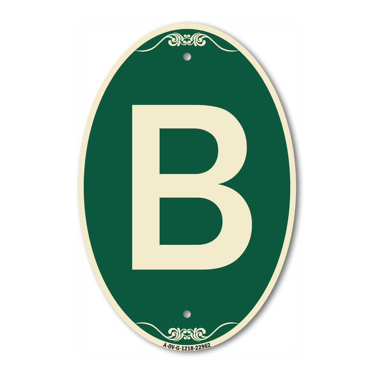 Sign with Letter B