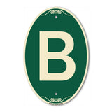 Sign with Letter B