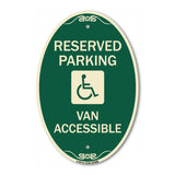 Reserved Parking Van Accessible with Symbol