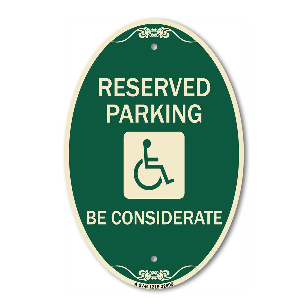 Reserved Parking - (With Handicap Symbol) Be Considerate