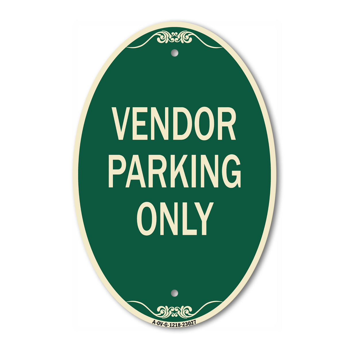 Reserved Parking Sign Vendor Parking Only