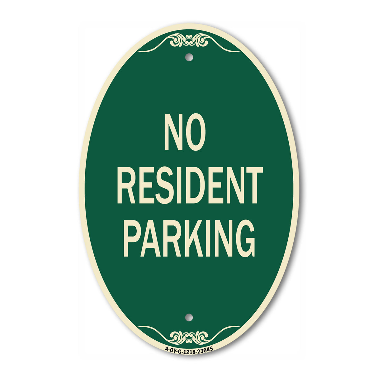 Reserved Parking Sign No Resident Parking