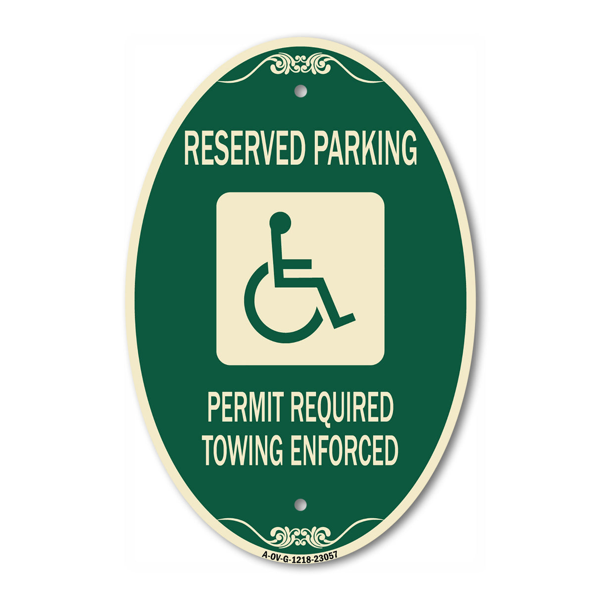Reserved Parking Permit Required Towing Enforced (With Graphic)