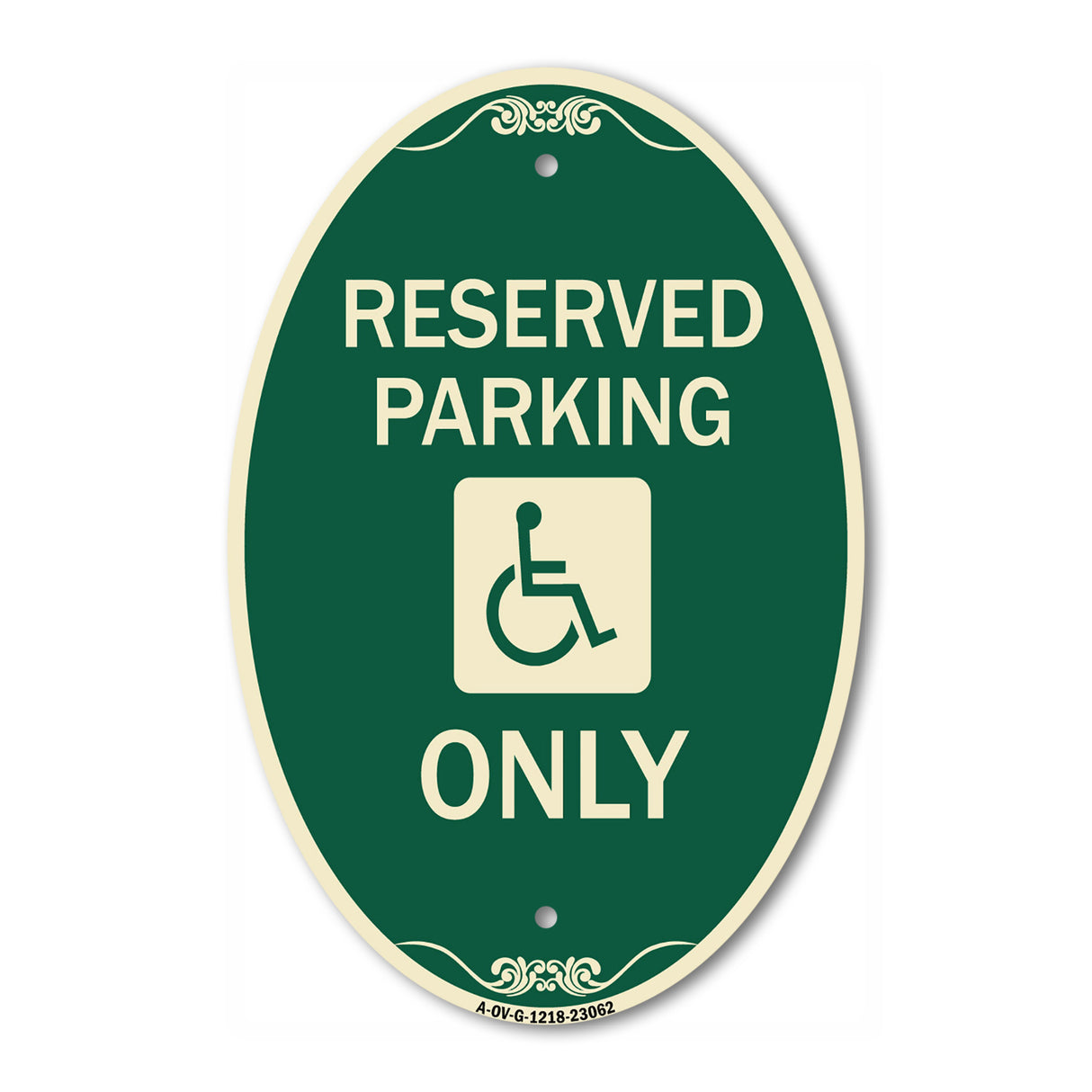 Reserved Parking Only (With Handicapped Symbol)
