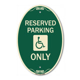 Reserved Parking Only (With Handicapped Symbol)