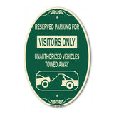 Reserved Parking for Visitors Only Unauthorized Vehicles Towed Away
