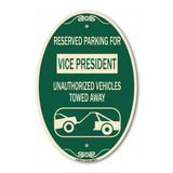 Reserved Parking for Vice President Unauthorized Vehicles Towed Away (With Car Tow Graphic)