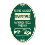 Reserved Parking for New Mothers Unauthorized Vehicles Towed Away (With Tow Away Graphic)