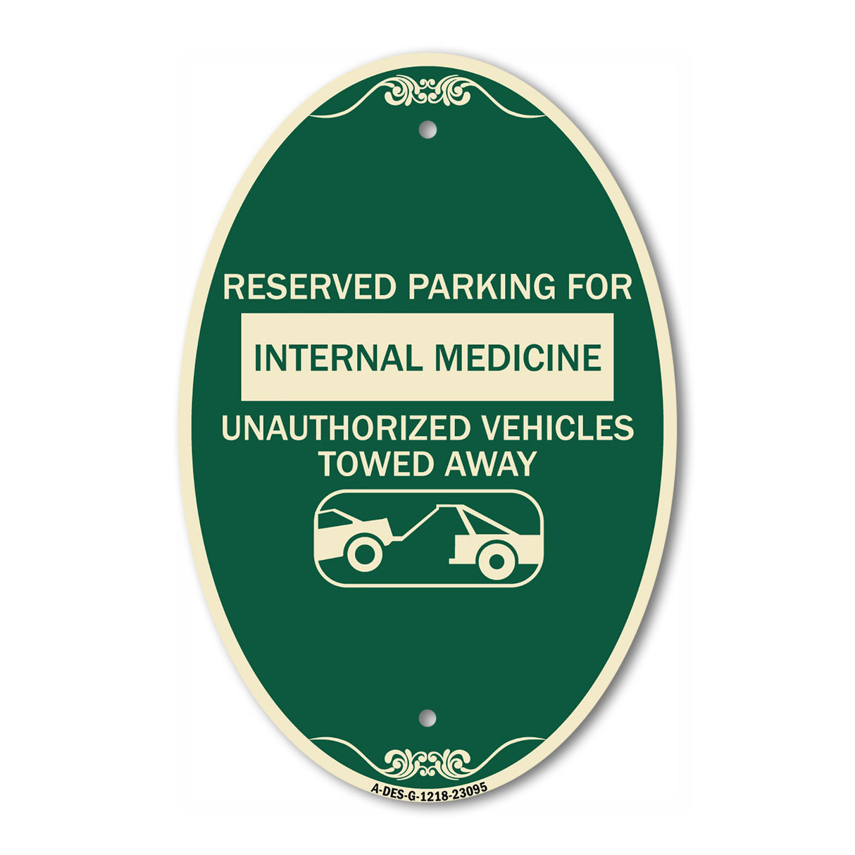 Reserved Parking for Internal Medicine Unauthorized Vehicles Towed Away