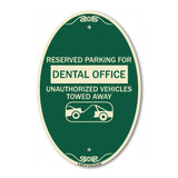 Reserved Parking for Dental Office Unauthorized Vehicles Towed Away (With Car Tow Graphic)