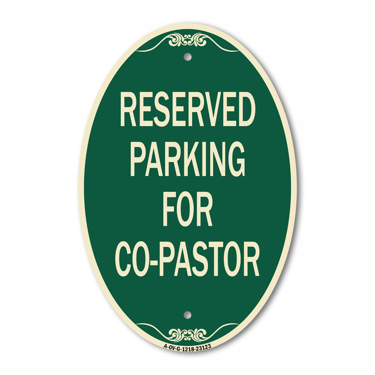 Reserved Parking for Co-Pastor