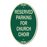 Reserved Parking for Church Choir