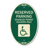 Reserved Parking - Disabled Permit Holders Only (With Updated Access Symbol)