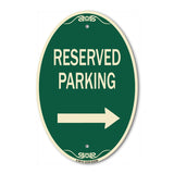 Reserved Parking (Right Arrow)