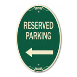 Reserved Parking (Left Arrow)
