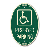 Reserved Parking (Handicapped Symbol) (Blue)