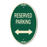 Reserved Parking (Arrow Pointing Left and Right)