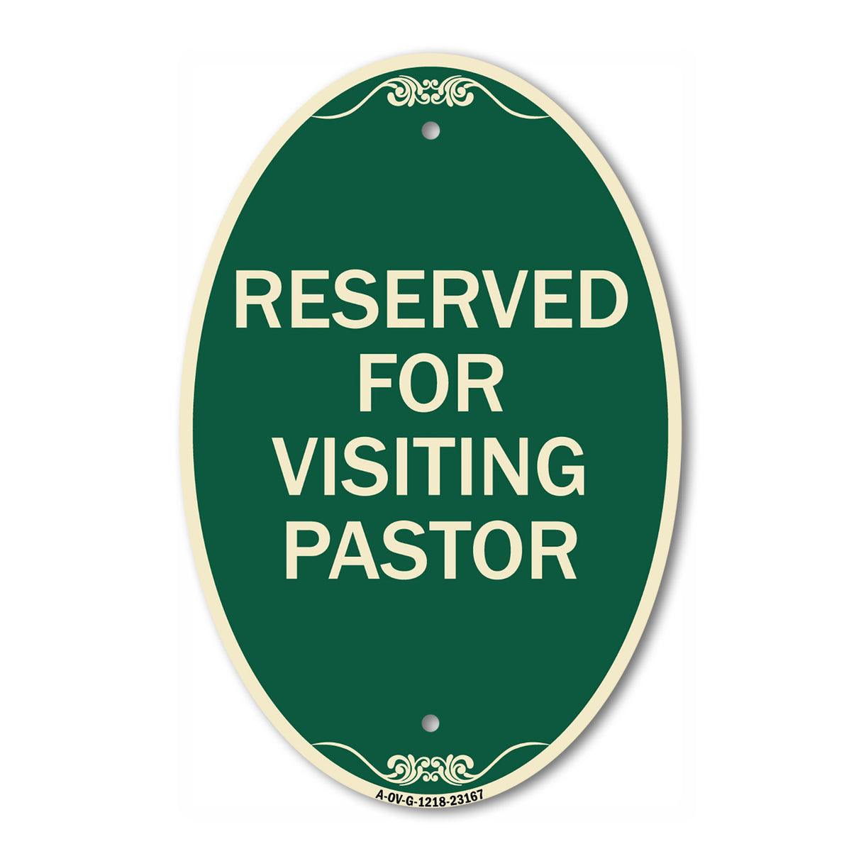 Reserved for Visiting Pastor