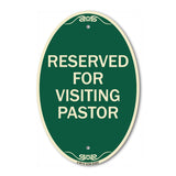 Reserved for Visiting Pastor