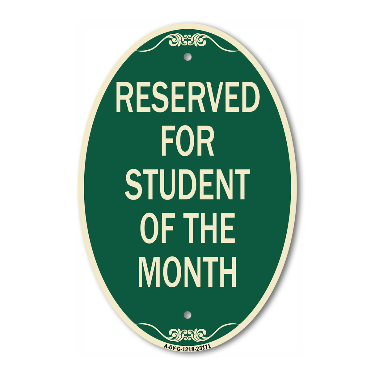 Reserved for Student of the Month