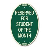 Reserved for Student of the Month