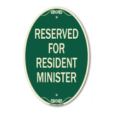 Reserved for Resident Minister