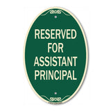 Reserved for Assistant Principal