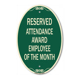 Reserved Attendance Award Employee of the Month
