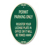 Register Your License Plate in Office or It Will Be Towed Away