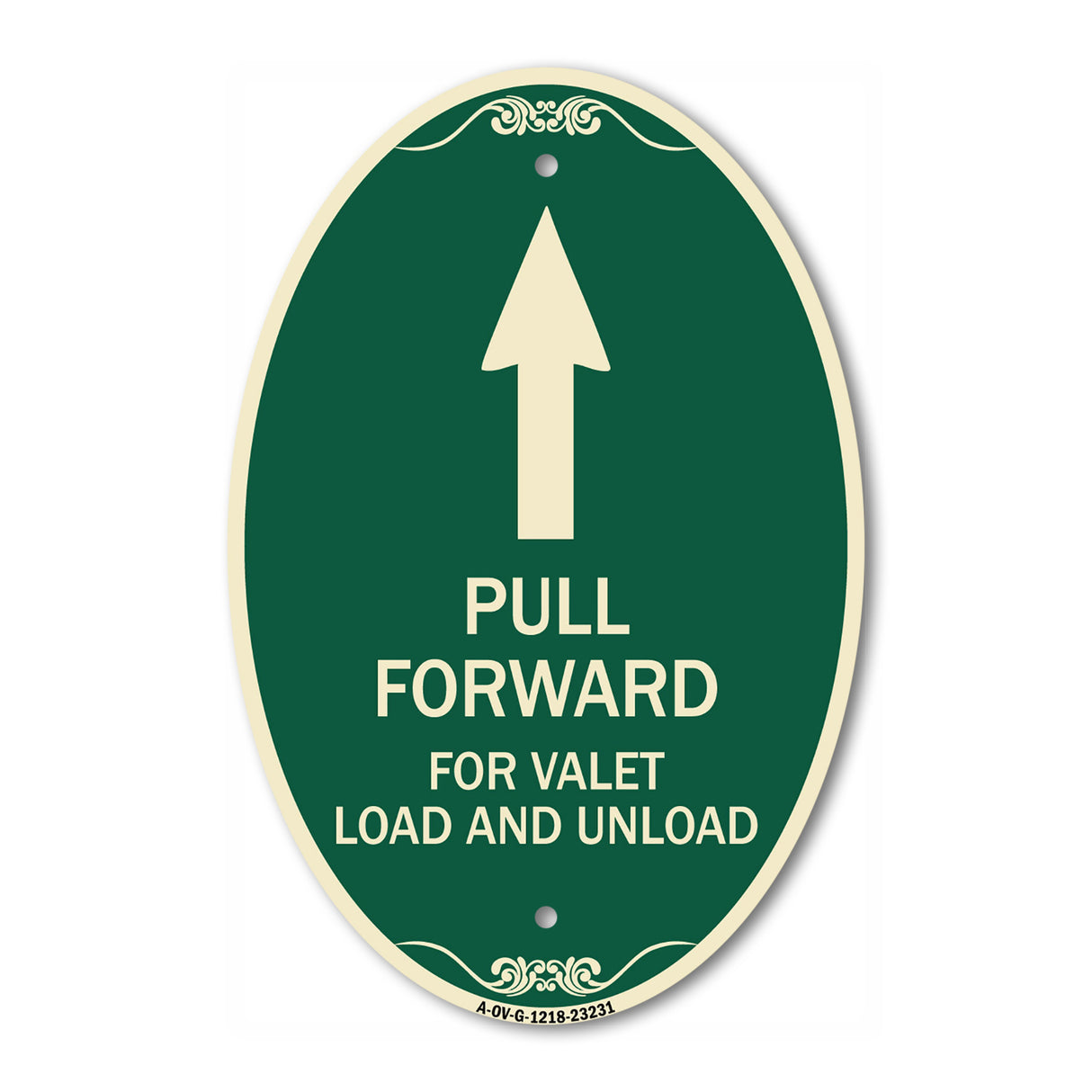 Pull Forward for Valet Load and Unload (With Up Arrow)
