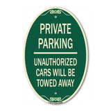 Private Parking Unauthorized Cars Will Be Towed Away