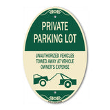 Private Parking Lot Unauthorized Vehicles Towed at Owner Expense