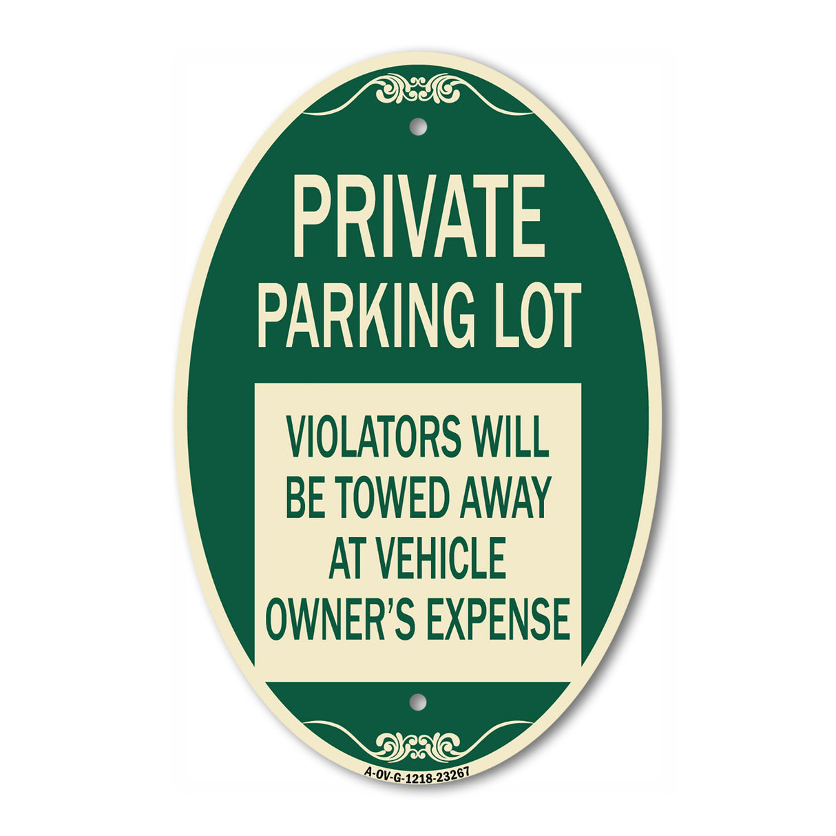 Private Parking Lot Violators Will Be Towed Away at Vehicle Owner's Expense