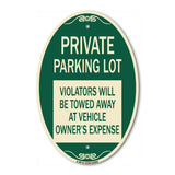 Private Parking Lot Violators Will Be Towed Away at Vehicle Owner's Expense
