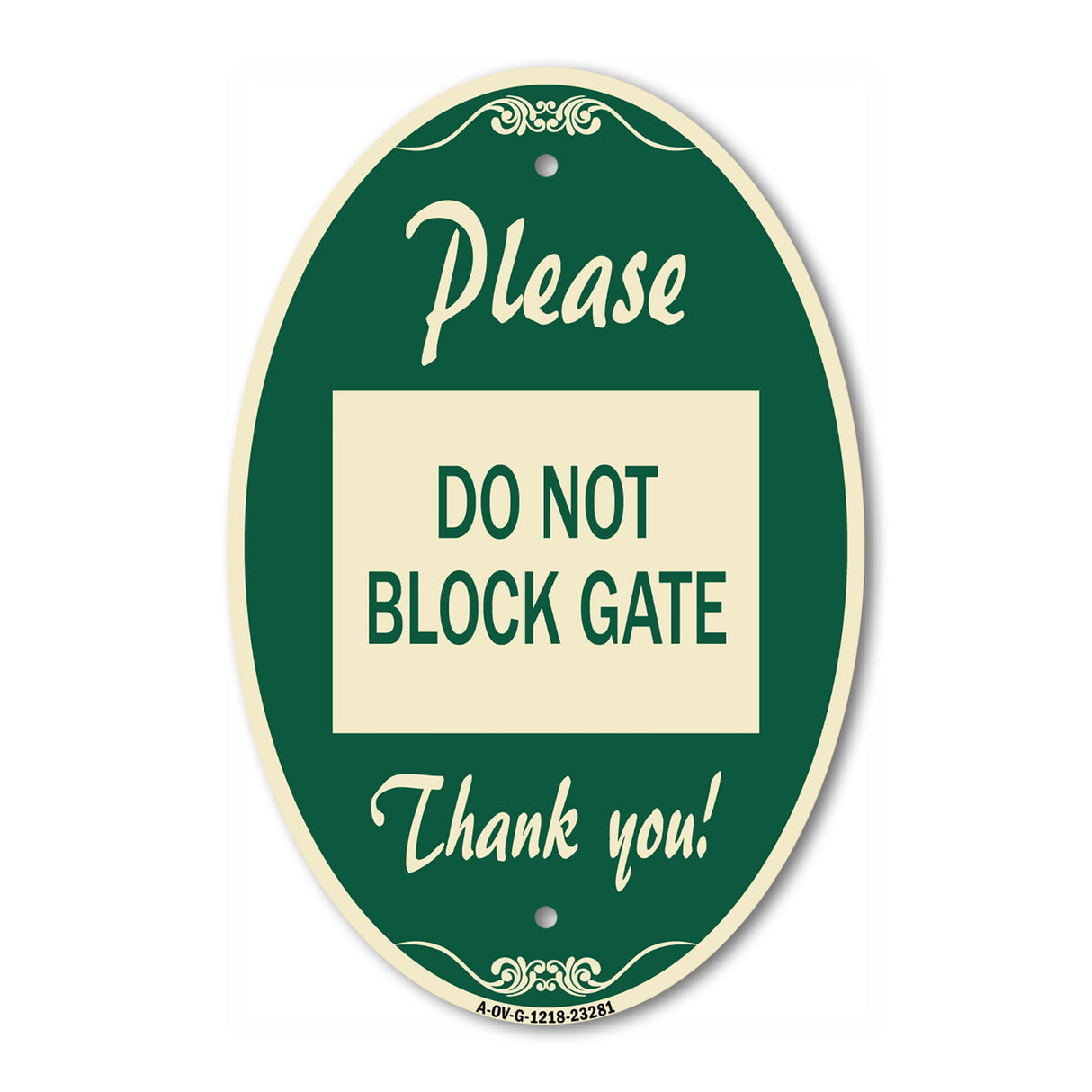 Please Do Not Block Gate