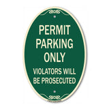 Permit Parking Only Violators Will Be Prosecuted