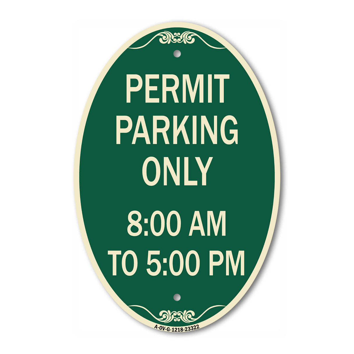 Permit Parking Only 8-00 Am to 5-00 Pm