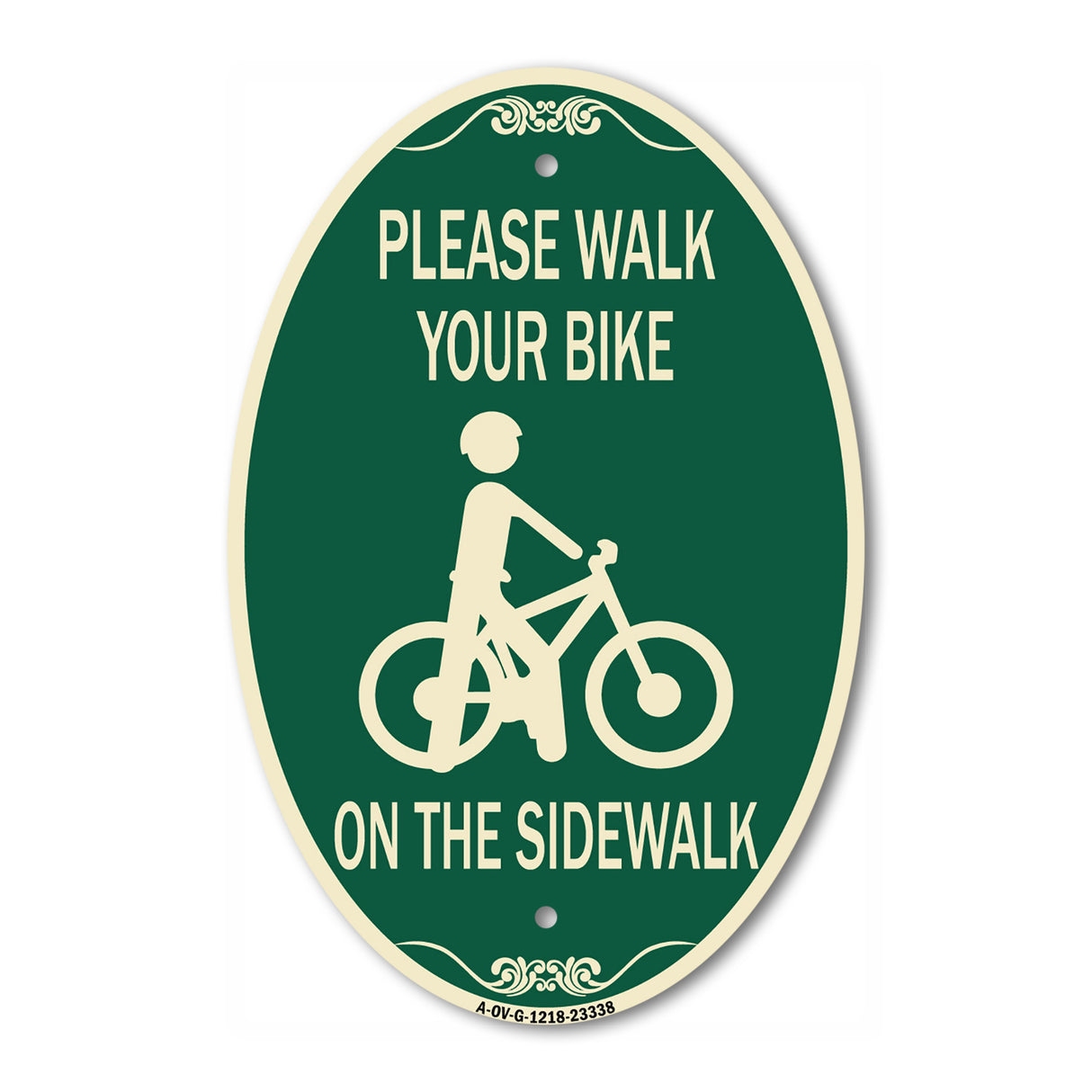 Pavement Stencil Please Walk Your Bike on the Sidewalk