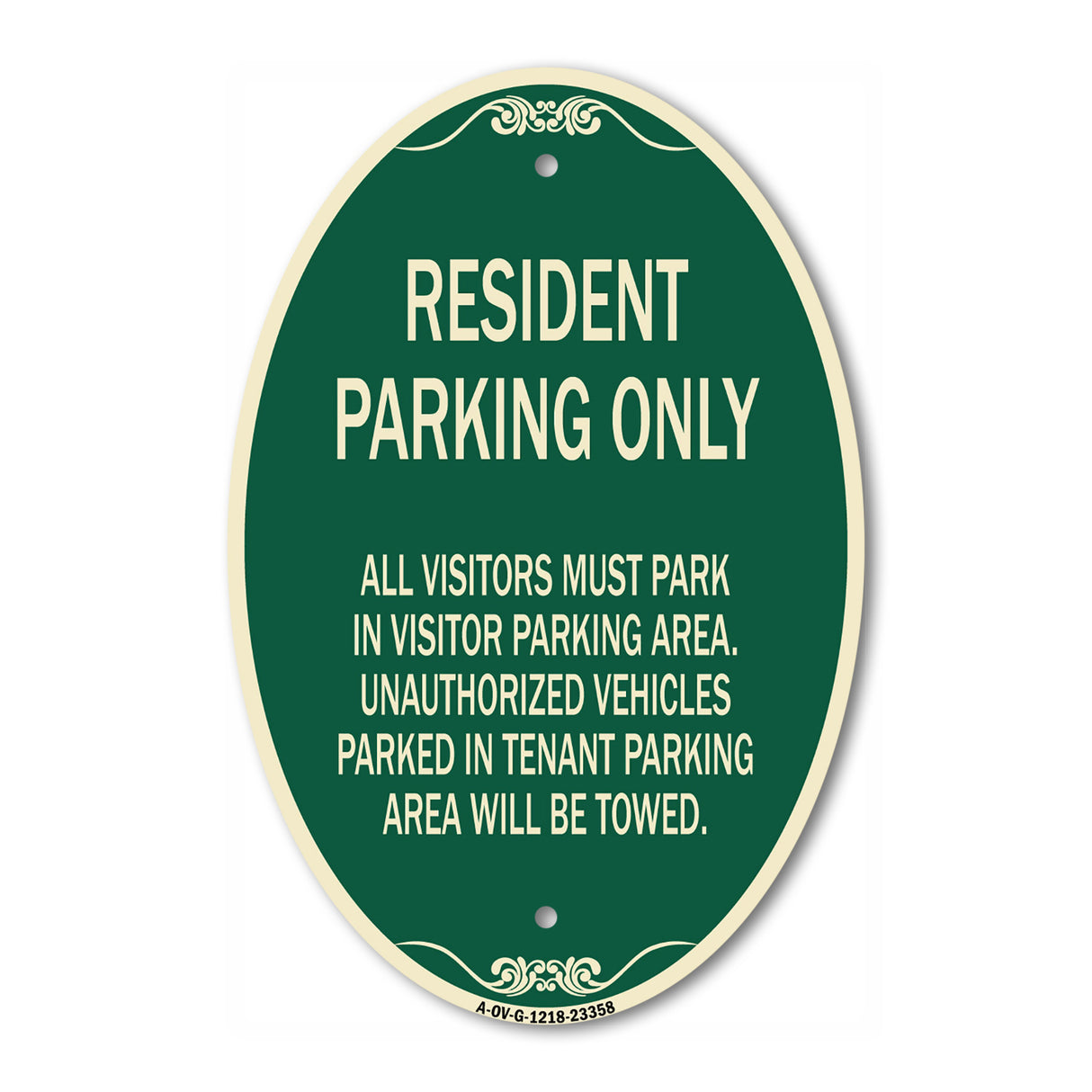 Parking Sign Resident Parking Only