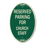 Parking Reserved for Church Staff