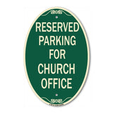 Parking Reserved for Church Office