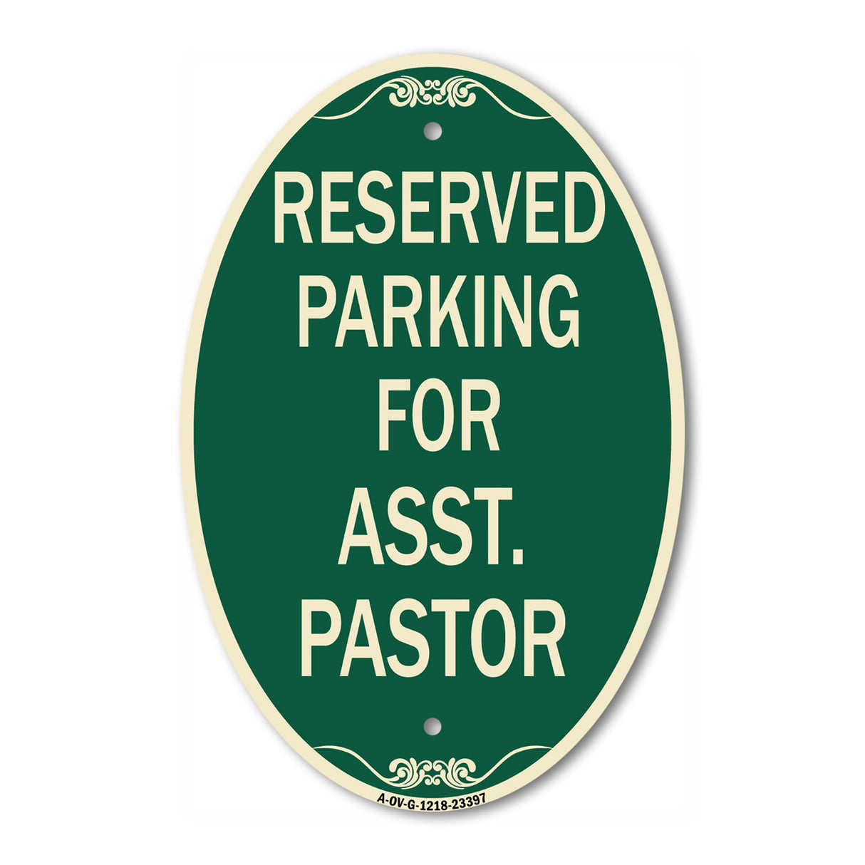 Parking Reserved for Asst. Pastor