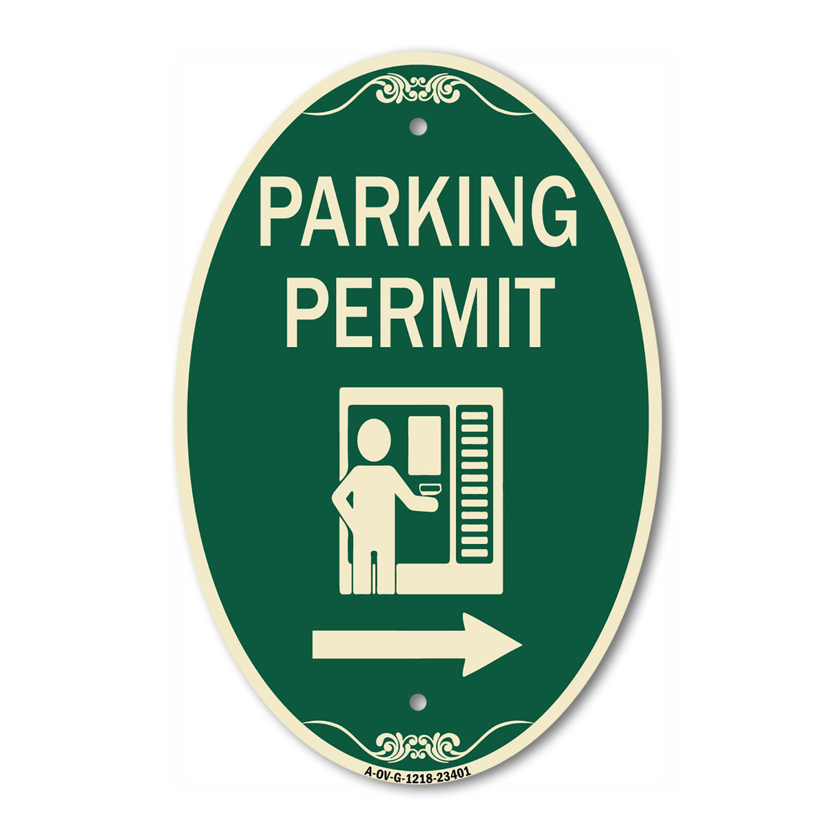Parking Permit (With Right Arrow Symbol)