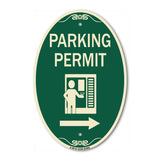 Parking Permit (With Right Arrow Symbol)