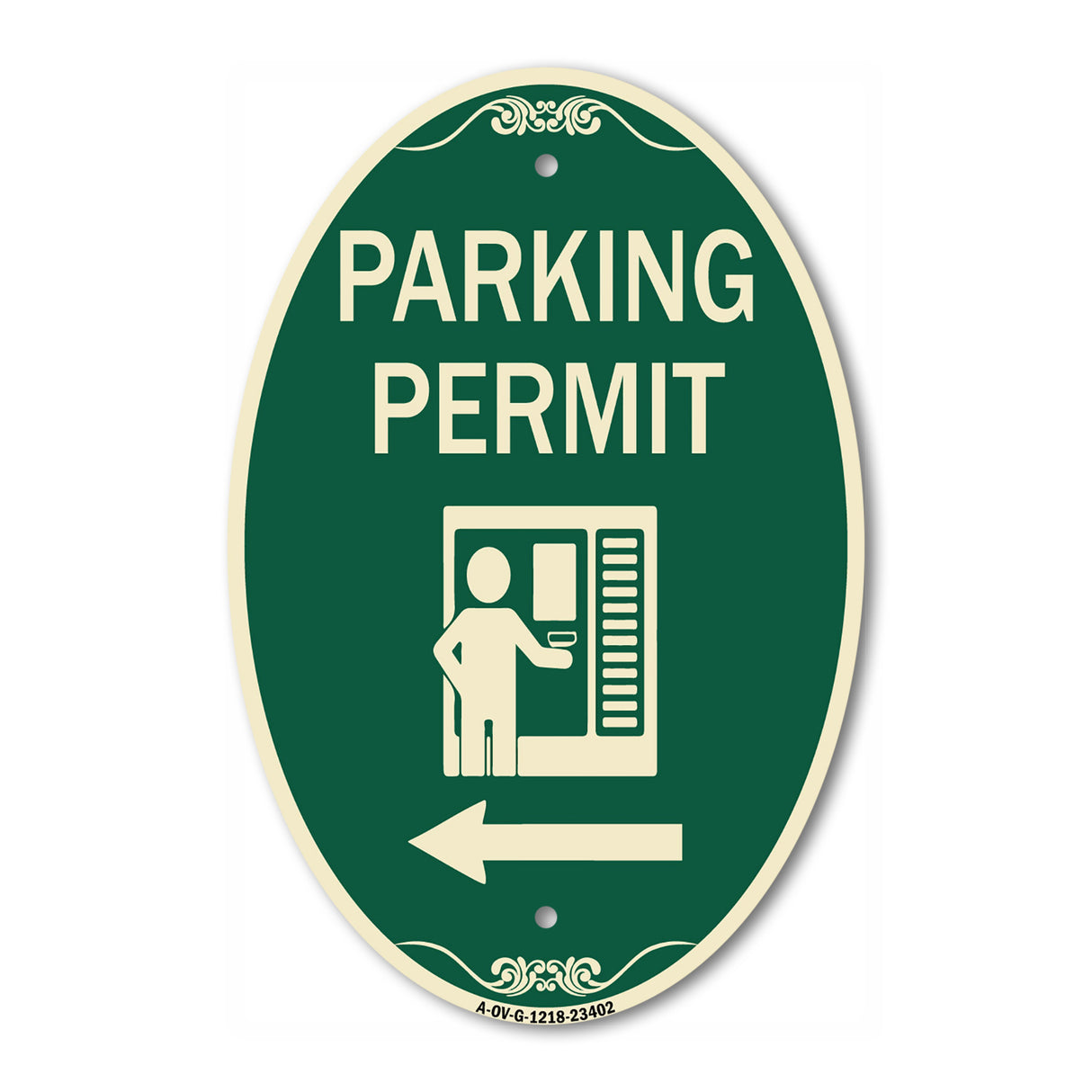 Parking Permit (With Left Arrow Symbol)