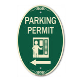 Parking Permit (With Left Arrow Symbol)